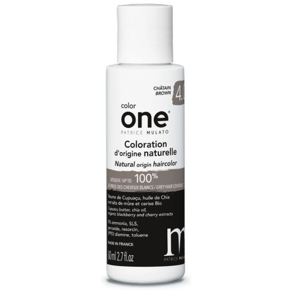 Coloration Color One 4.0 Châtain Patrice Mulato 80ML 1 Coloration Color One 4.0 Châtain Patrice Mulato 80ML