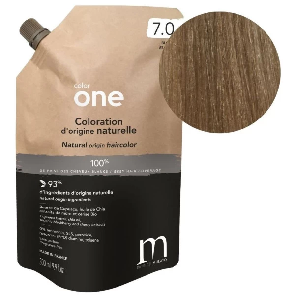 Coloration Color One 7.0 Blond Patrice Mulato 300ML 1 Coloration Color One 7.0 Blond Patrice Mulato 300ML