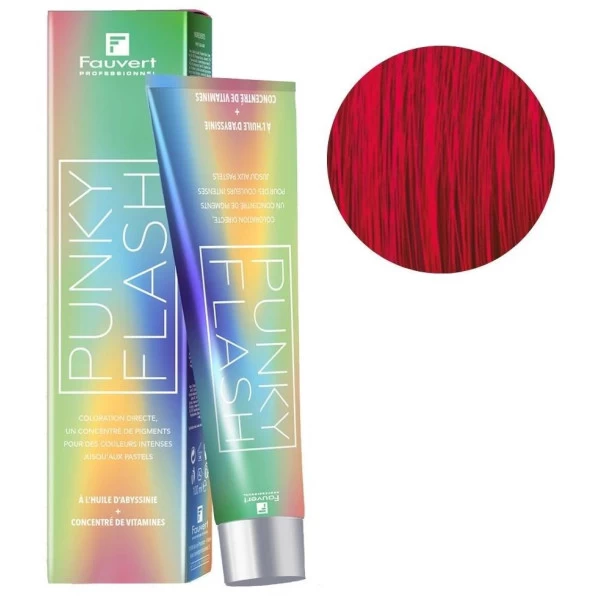 Coloration Directe Punky Flash Rouge Fauvert 100ML 1 Coloration Directe Punky Flash Rouge Fauvert 100ML