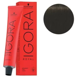 Schwarzkopf Coloration Igora Royal 4-63 Châtain Moyen Marron Mat 60ML