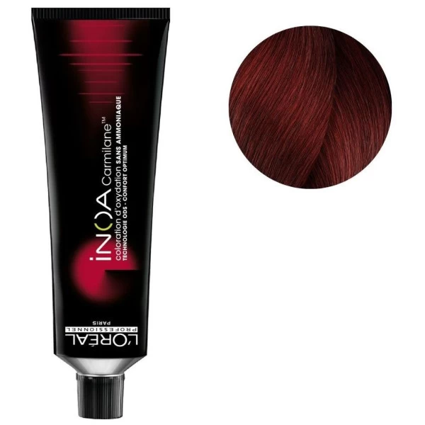 Coloration Inoa Carmilane N°5.6 Châtain Clair Rouge 60ML 1 Coloration Inoa Carmilane N°5.6 Châtain Clair Rouge 60ML