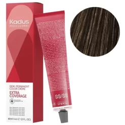 Coloration Semi-permanente Extra Coverage 4/07 Châtain Naturel Marron Kadus 60ML