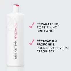 Conditionneur Cheveux Abîmés Penetraitt Sebastian 1L -Hair Care Soldes conditionneur cheveux abimes penetraitt sebastian 1l 2