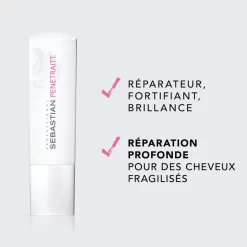 Conditionneur Cheveux Abîmés Penetraitt Sebastian 250ML -Hair Care Soldes conditionneur cheveux abimes penetraitt sebastian 250ml 2