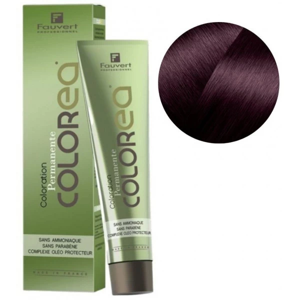 Crème Colorante Colorea N°5/20 Châtain Clair Violine Intense Fauvert 100ML 1 Crème Colorante Colorea N°5/20 Châtain Clair Violine Intense Fauvert 100ML