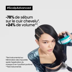 Duo Dermo-purifiant Scalp Advanced L'Oréal Professionnel 300ML -Hair Care Soldes duo dermo purifiant scalp advanced l oreal professionnel 300ml 5