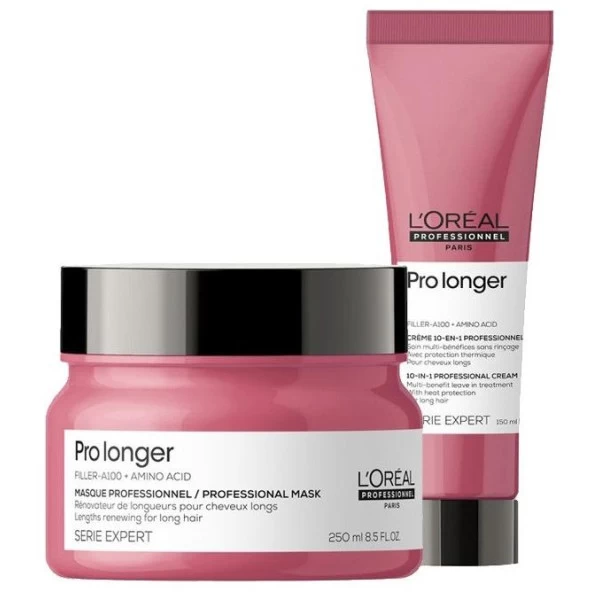 Duo Masque & Crème Routine Pro Longer L'Oréal Professionnel 1 Duo Masque & Crème Routine Pro Longer L'Oréal Professionnel