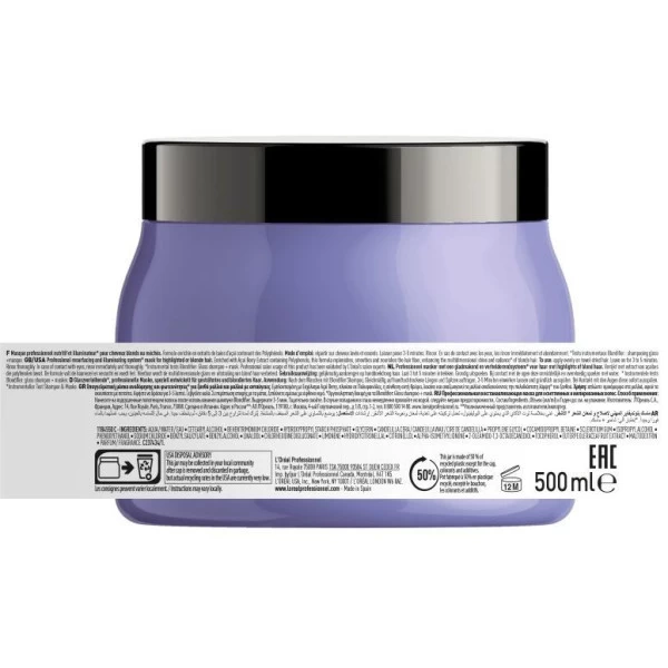 Masque Blondifier L'Oréal Professionnel 500ML 10 Masque Blondifier L'Oréal Professionnel 500ML – Image 10