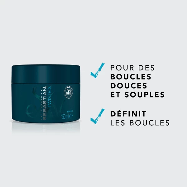 Masque Cheveux Bouclés Twisted Elastic Treatment Sebastian 150ML 2 Masque Cheveux Bouclés Twisted Elastic Treatment Sebastian 150ML – Image 2