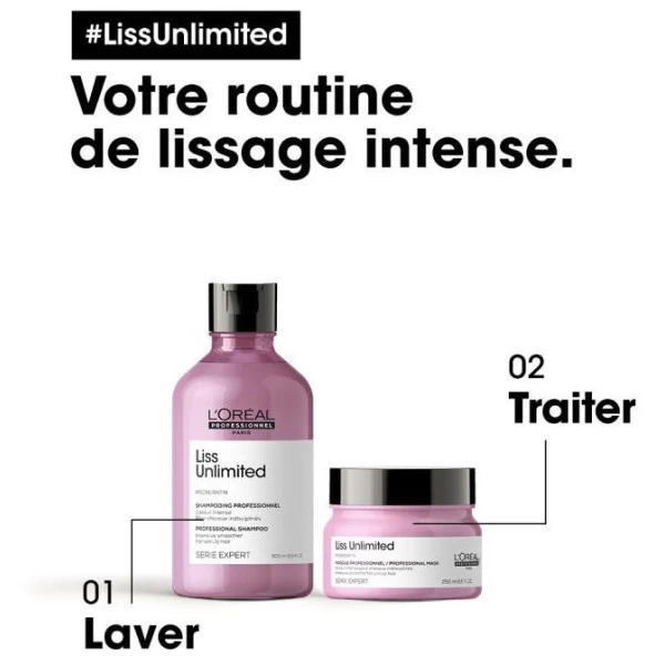 Masque Liss Unlimited L'Oréal Professionnel 250ML 6 Masque Liss Unlimited L'Oréal Professionnel 250ML – Image 6
