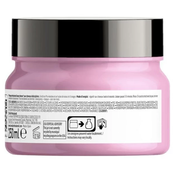 Masque Liss Unlimited L'Oréal Professionnel 250ML 7 Masque Liss Unlimited L'Oréal Professionnel 250ML – Image 7