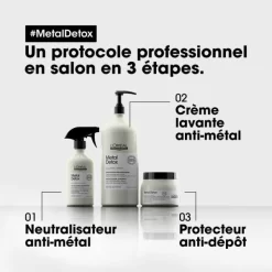 Masque Metal Detox L'Oréal Professionnel 500ML -Hair Care Soldes masque metal detox l oreal professionnel 500ml 3