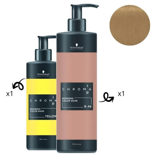 Masque Nourrissant Pigmenté Jaune Chroma ID SCHWARZKOPF 280ML 2 Masque Nourrissant Pigmenté Jaune Chroma ID SCHWARZKOPF 280ML – Image 2