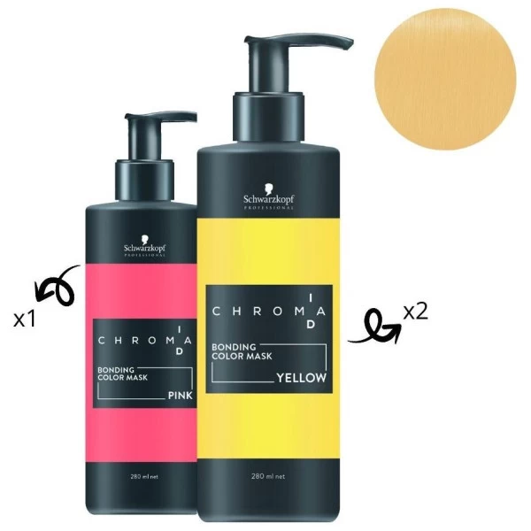 Masque Nourrissant Pigmenté Jaune Chroma ID SCHWARZKOPF 280ML 5 Masque Nourrissant Pigmenté Jaune Chroma ID SCHWARZKOPF 280ML – Image 5