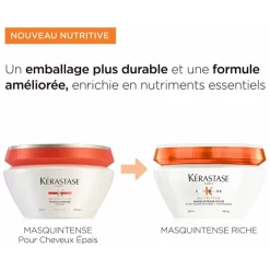 Masquintense Riche Nutritive Kérastase 200ML -Hair Care Soldes masquintense riche nutritive kerastase 200ml 6