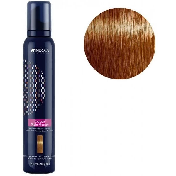 Mousse Colorante Coiffante Noisette Indola 200ML 1 Mousse Colorante Coiffante Noisette Indola 200ML
