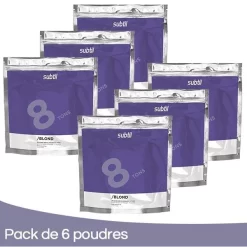 Pack 6 Poudres Subtil Blond 500 Grs