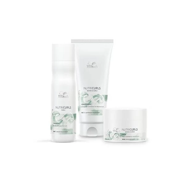 Wella Pack Nutricurls Cheveux Bouclés Shampooing + Conditionneur + Masque 1 Wella Pack Nutricurls Cheveux Bouclés Shampooing + Conditionneur + Masque