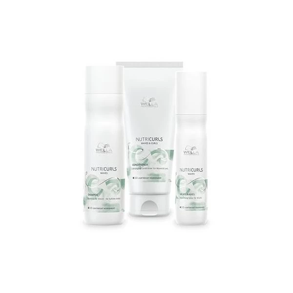 Wella Pack Nutricurls Cheveux Ondulés Shampooing + Conditionneur + Spray 1 Wella Pack Nutricurls Cheveux Ondulés Shampooing + Conditionneur + Spray
