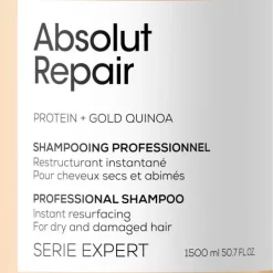 Shampooing Absolut Repair L'Oréal Professionnel 1,5L -Hair Care Soldes shampooing absolut repair loreal professionnel 1 5l 4