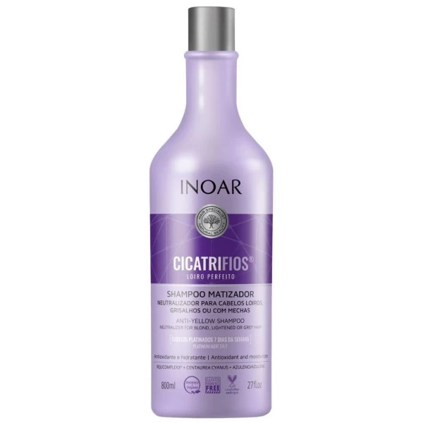 Shampooing Blonde CicatriFios Inoar 800ML 1 Shampooing Blonde CicatriFios Inoar 800ML
