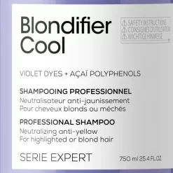 Shampooing Blondifier Cool L'Oréal Professionnel 750ML -Hair Care Soldes shampooing blondifier cool l oreal professionnel 750ml 5
