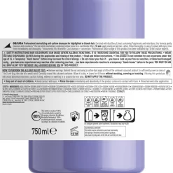 Shampooing Blondifier Cool L'Oréal Professionnel 750ML -Hair Care Soldes shampooing blondifier cool l oreal professionnel 750ml 8