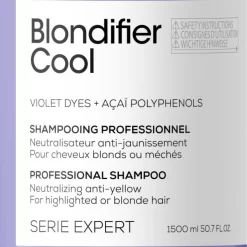 Shampooing Blondifier Cool L'Oréal Professionnel 1,5L 15 Shampooing Blondifier Cool L'Oréal Professionnel 1,5L -Hair Care Soldes shampooing blondifier cool loreal professionnel 1 5l 6