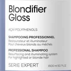Shampooing Blondifier Gloss L'Oréal Professionnel 1,5L 15 Shampooing Blondifier Gloss L'Oréal Professionnel 1,5L -Hair Care Soldes shampooing blondifier gloss l oreal professionnel 15l 6