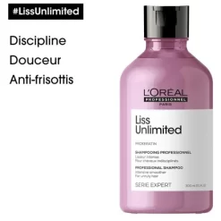 Shampooing Liss Unlimited L'Oréal Professionnel 300ML -Hair Care Soldes shampooing liss unlimited l oreal professionnel 300ml 2