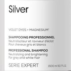 Shampooing Silver L'Oréal Professionnel 1,5L -Hair Care Soldes shampooing silver l oreal professionnel 15l 4