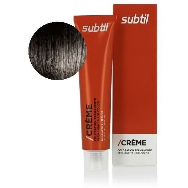 Subtil Crème N°4 Châtain 60 ML 1 Subtil Crème N°4 Châtain 60 ML