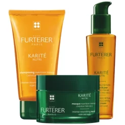 Trio Nutrition Shampooing + Masque + Crème De Jour Karité Nutri René Furterer